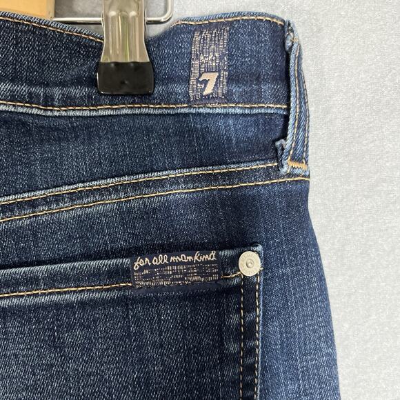 7 For All Mankind Josefina Skinny Boyfriend Button Fly Jeans Women's‎ Size 29 - Picture 7 of 10